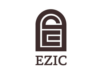 Ezic consultancy creative finance gate lock modern negative space security trust