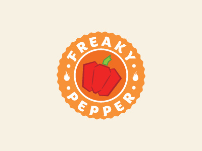 Freaky Pepper badge business emblem finance freaky hot hotel pepper restaurant store