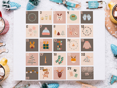 Cozy Christmas. cozy cozy christmas decorated design elements happy new year illustration merry christmas vector