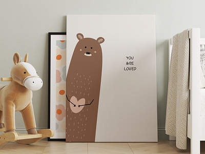 Cute baby posters and greeting cards