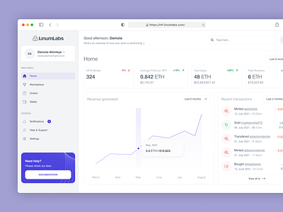 Tetris Crypto Dashboard