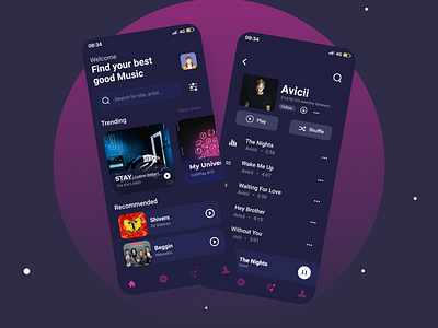 Music App | UI Concept music app music app ui ui ui ux