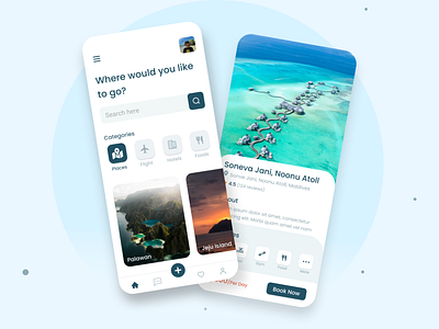 Travel App | UI Concept travel app ui uiux