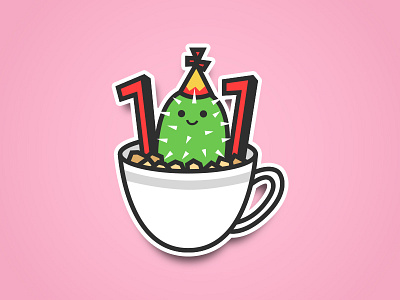 Taco Celebrates 101 Followers 101 birthday cactus dribbble followers taco