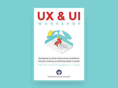 UX UI Workshop event poster ux ui workshop