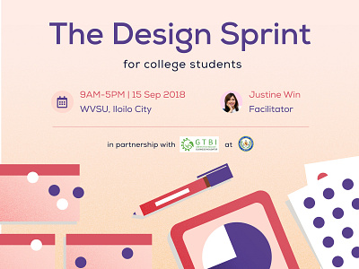 The Design Sprint community event design sprint design studio event poster tech event