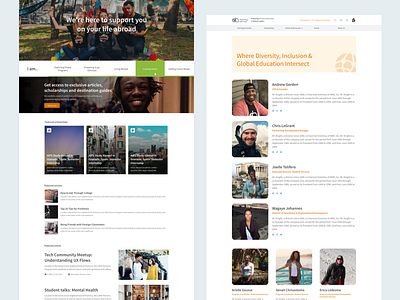 Landing pages for Diversity Abroad