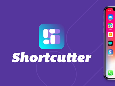 Shortcutter app brand icon identity ios iphone logo mark s symbol