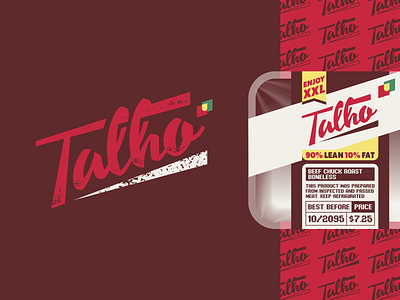 Talho 🥩 brand butchery identity lettering logo mark meat portugal talho type typography