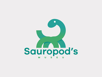 Sauropod's Museu animal harry icon illustration logo museu sauropod simple smile