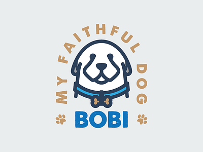 BOBI best friend boby design dog face faithful fun illustration