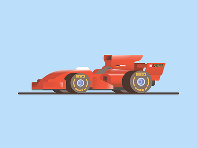 🏎💨 animation car color cute f1 ferrari formula 1 illustration playoff red vector