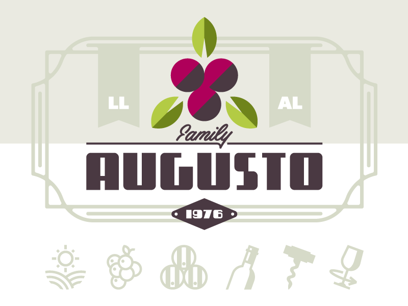 Augusto #2 branding design icon identity logo mark monogram symbol wine