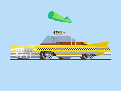 Crazy Taxi 🚕💨 arcade car color crazy taxi cute illustration playstation texture vector