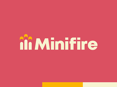 Minifire 🔥 design fire icon identity letter logo mark mini simple trademark type typography