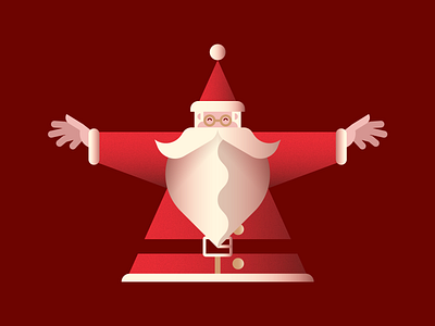 Merry Xmas! 🎄 animation christmas gradient illustration santa claus snow texture vector xmas