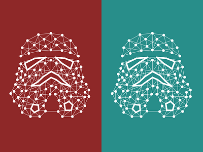 Stormtrooper background lines points starwars vector