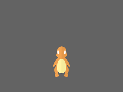 Charmander #004 design illustration pokemon simple sketch vector