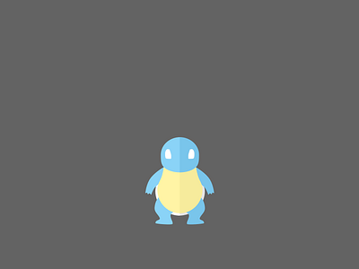 Squirtle #007 design illustration pokemon simple sketch vector