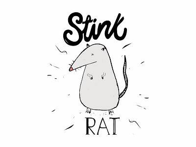 Stink Rat illustration ixdbelfast photography typography vector