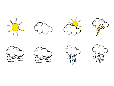 Weather Icons icon illustration weather