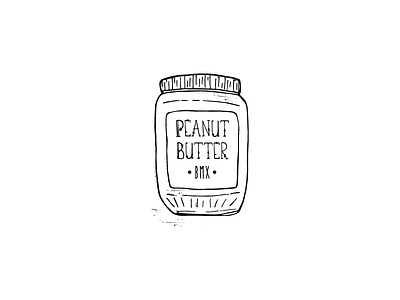 Peanut Butter BMX graphic handillustrated illustration logo