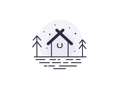 Winter Cabin Icon