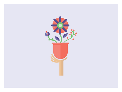 Flower Illustration colourful floral illustration vector