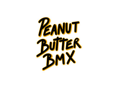 Peanut Butter Bmx branding design hand lettering logo logo
