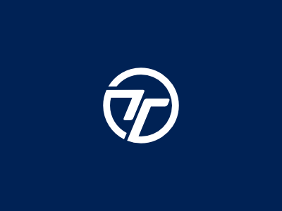 Double T monogram chain double interwoven logo t