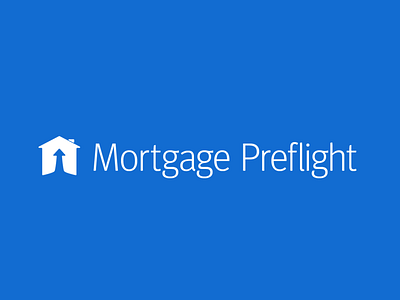 Logo for Mortgage Preflight branding icon logo typography