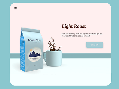 Concept design for a coffee product & website