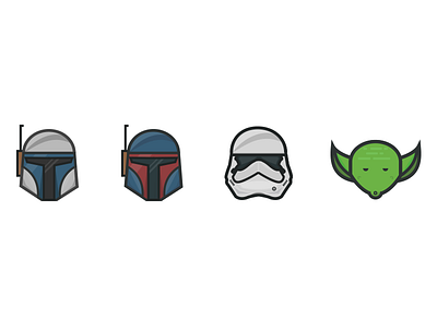 Star Wars Icons - Set #1 design graphic design icon design icon set icons star wars