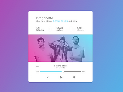 Colourful Music Player