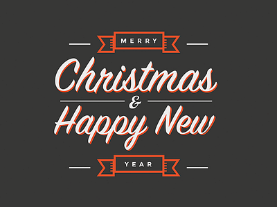 Merry Christmas & Happy New Year christmas design graphic design