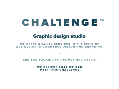 CHALLENGE Studio ID branding challenge challenge studio challengestudio corporate identity dawid skinder dawidskinder graphic design studiu id poland skinder studio zabrze