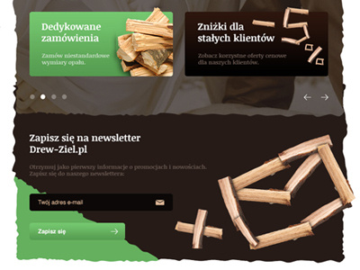 Drewziel Dribbble2 challenge challenge studio dawid skinder dawidskinder design e commerce ecommerce fuel green heat hot layout nature online store poland skinder store web webdesign wood zabrze