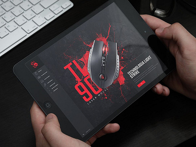 Bloody website design by CHALLENGE bloody challenge esport gaming gliwice headphones keyboard mouse poland webdesign website