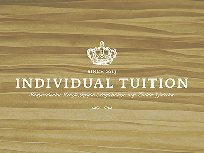 Individual Tuition - Logo branding challenge challenge studio dawid skinder dawidskinder english individual learning logo poland studio tuition zabrze