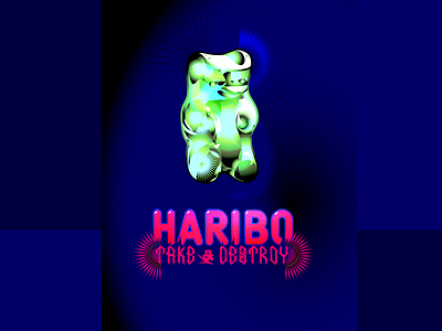 Haribo bear destroy grindcore gummybear haribo