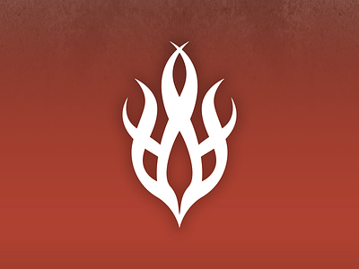 Fury of the Fireborne badge expansion fire flame game icon logo module