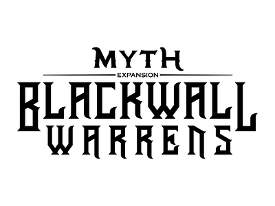 Blackwall Warrens branding custom identity lettering logo type typography