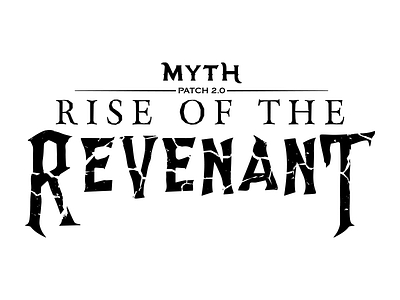 Rise of the Revenant branding custom identity lettering logo type typography