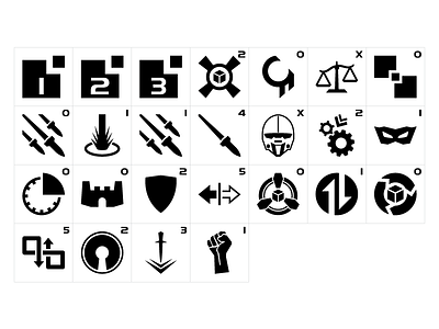 Mercs Conflict Dice Icons custom design dice game icon icons symbol vector