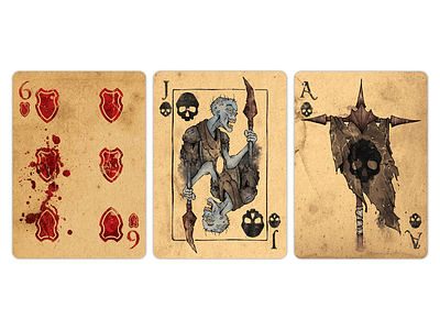 FACTIONS - Fantasy Themed Playing Card Deck ace cards custom design fantasy gambling illustration jack magic playing card role playing game rpg