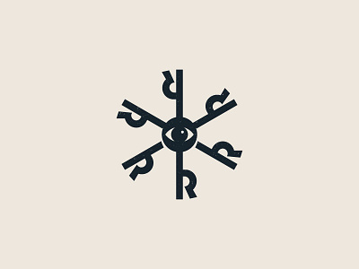 Logo for Roza Ray brand branding design eye key lettering lock logo logos logotype r rr
