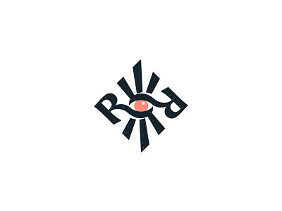 Logo for Roza Ray brand branding design eye logo logodesign logos logotype monogram myst mystic psychology rr shine sun tarot