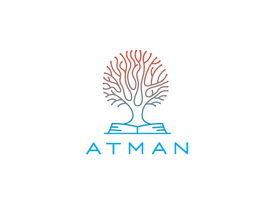 Atman armenia armenian bio book logo logotype mind olqinian psichology read reading tree