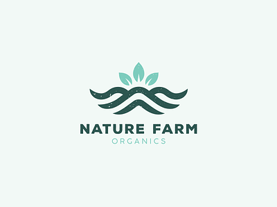 Nature Farm Organics 2.0 farm food leaf logo logos logotype mountain nature organic organics spices tree