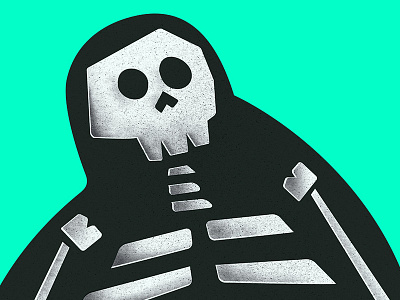 What's Phantom actually made of? black cartoon electric illustration phantom skeleton teal